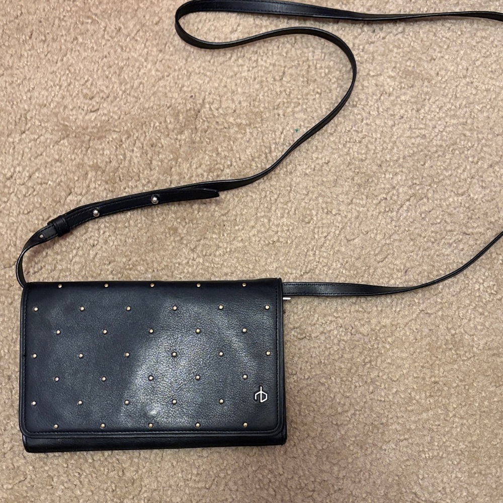 Rag & Bone Black Studded Crossbody Bag
